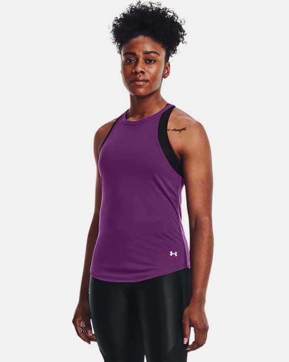 Under Armour Streaker Womens Sports Top Black Short Sleeve Gym Running Training 